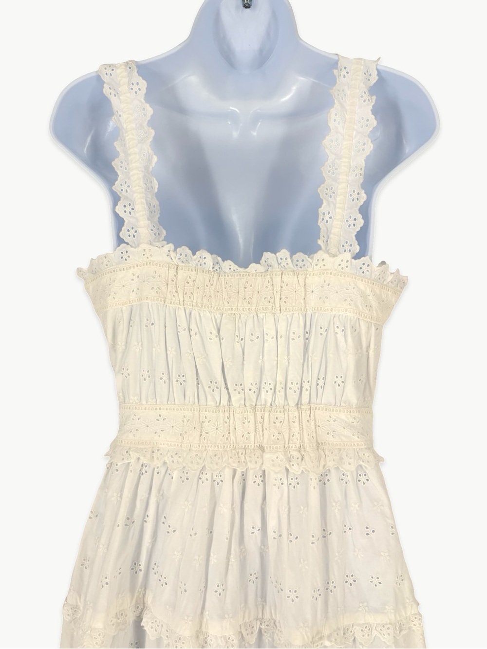 Gap × DÔEN Eyelet Midi Dress Size Small White Cottagecore Prairie Romantic NWT - Picture 12 of 15